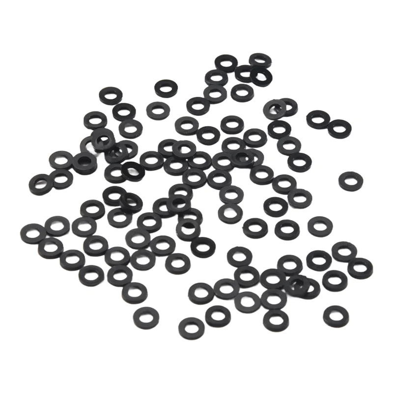 

A93Z M3 X 6Mm X 1Mm Nylon Flat Insulating Washers Gaskets Spacers Black 200PCS