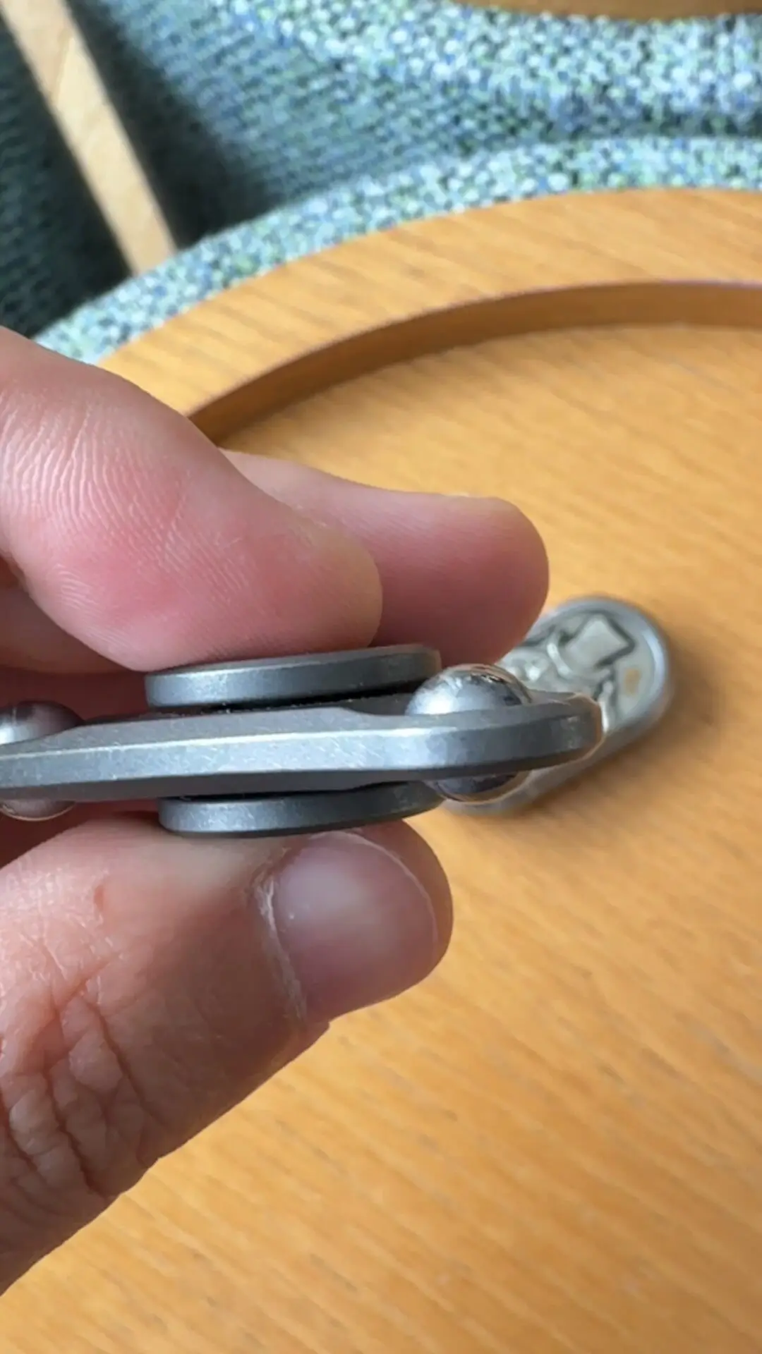 Used Captain FW three-page bead gyro, titanium main body plus tungsten steel beads
