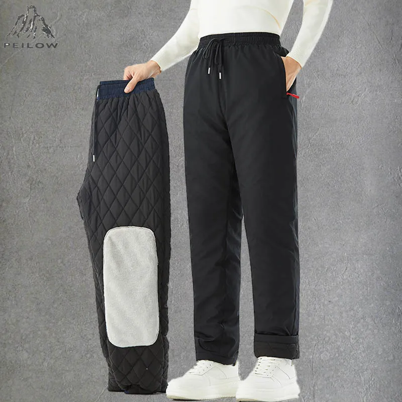 

Winter Fleece Pants Men's High Quality Extreme Cold Wool Thick Warm Casual Trousers Men New Outdoor Camping Work Sweatpants 7XL