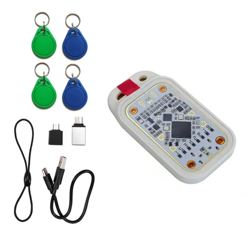 M01K Chameleon V3.0 RFID Smart Chip Reader 125Khz 13.56Mhz ID IC Tag Copyer NFC Read Writer+2Xuid Keychain+2Xcuid Keychain