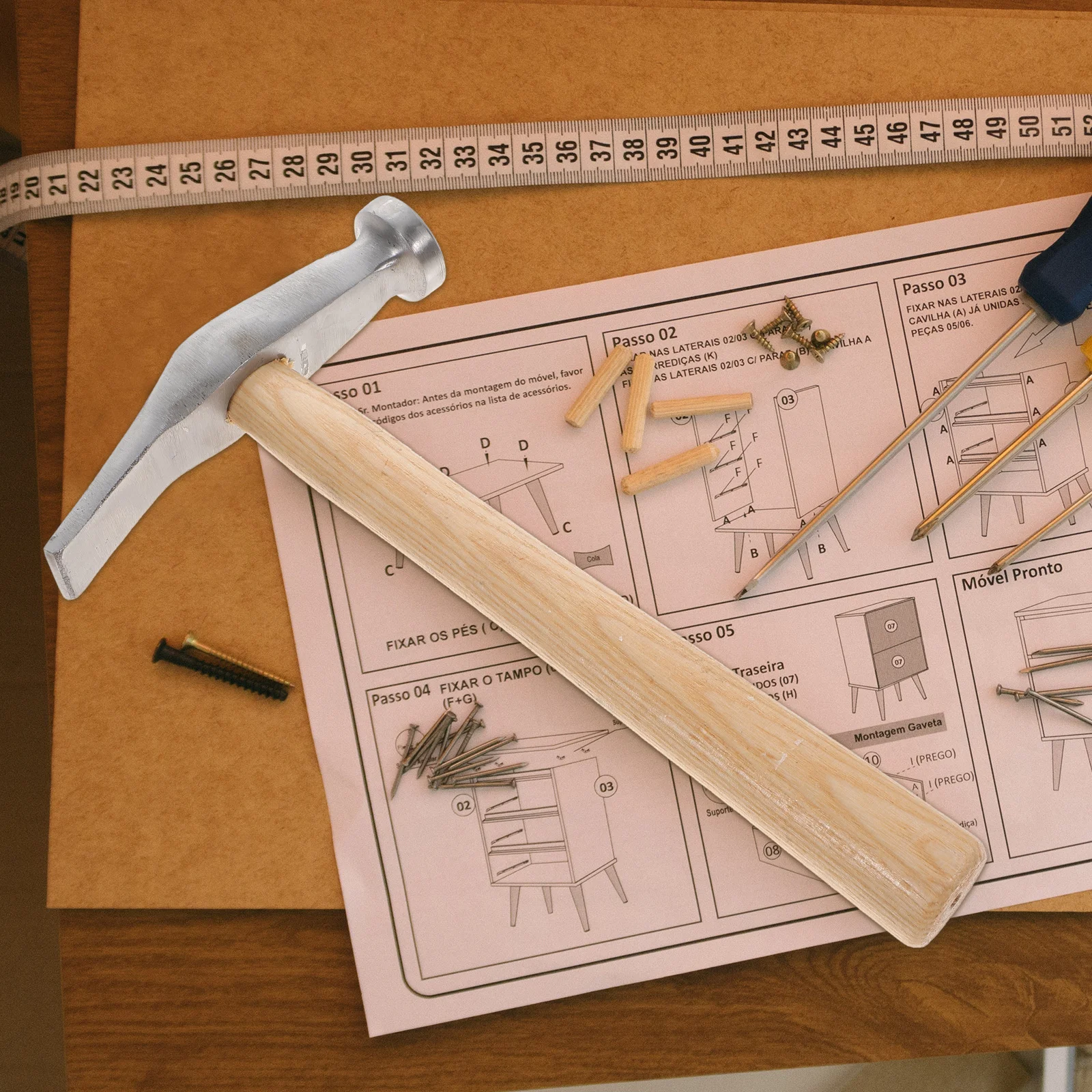 1Pcs Holzgriff Hammer Schuhmachen Schuhe Hammer Stahl Rostfrei Leichte Langlebig Schlagfest Werkzeug Schuhmachen Werkzeug