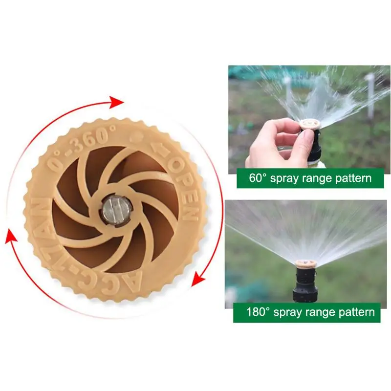 NEW Adjustable Ground Insert Sprinkler Set Leak Proof Uniform Spray For Lawn Garden Plant Watering