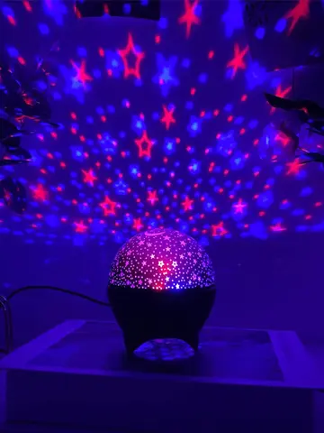 RGB Night Lights LED Projector Light Starry Moon Galaxy Projection Lamp 5V USB for Kids Present Christmas Gift Room Decorations