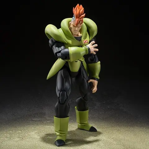 100% original i lager Bandai Dragon Ball Z SHFiguarts SPIRITS Android nr 16 actionfigurer PVC gåvor samlarmodellleksaker 6 best sales Android 16-figur - №5