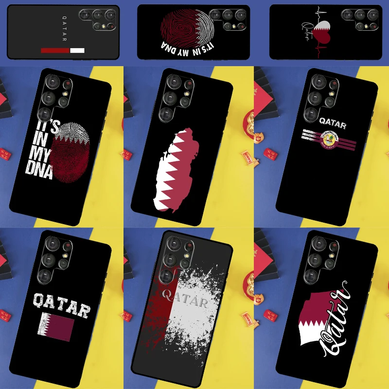 The State of Qatar Flag Phone Case For Samsung Galaxy S25 Ultra S9 S10 S20 S21 FE S22 S23 Plus S24 Ultra Back Cover