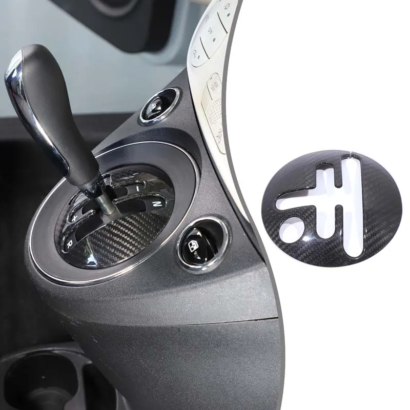 

Real Carbon Fiber For Fiat 500 2016-2025+ Car central control gear base cover decoration sticker car interior accessories