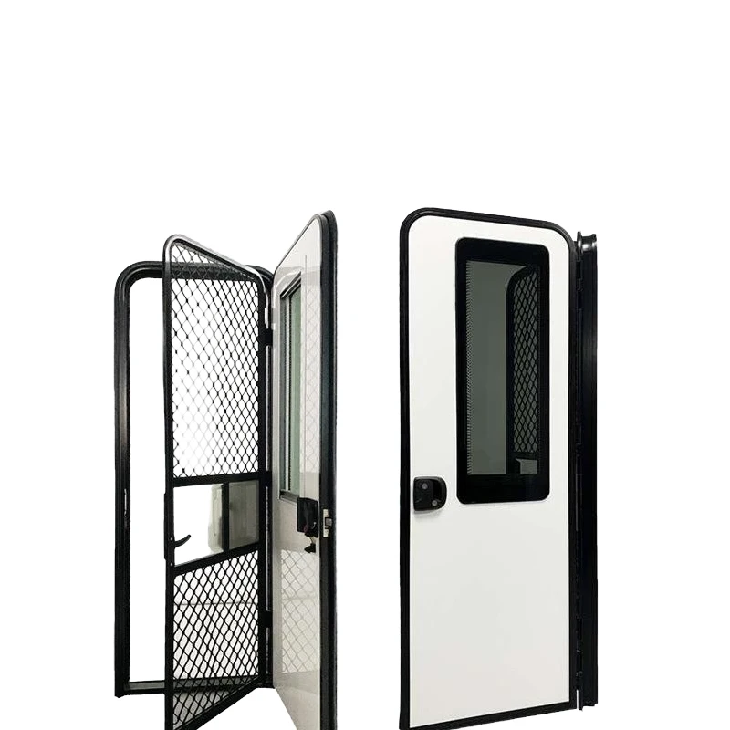 

RV Motorhome Door Aluminum Alloy Accessories High Quality Caravan Door for Recreational Vehicle Different Styles Custom