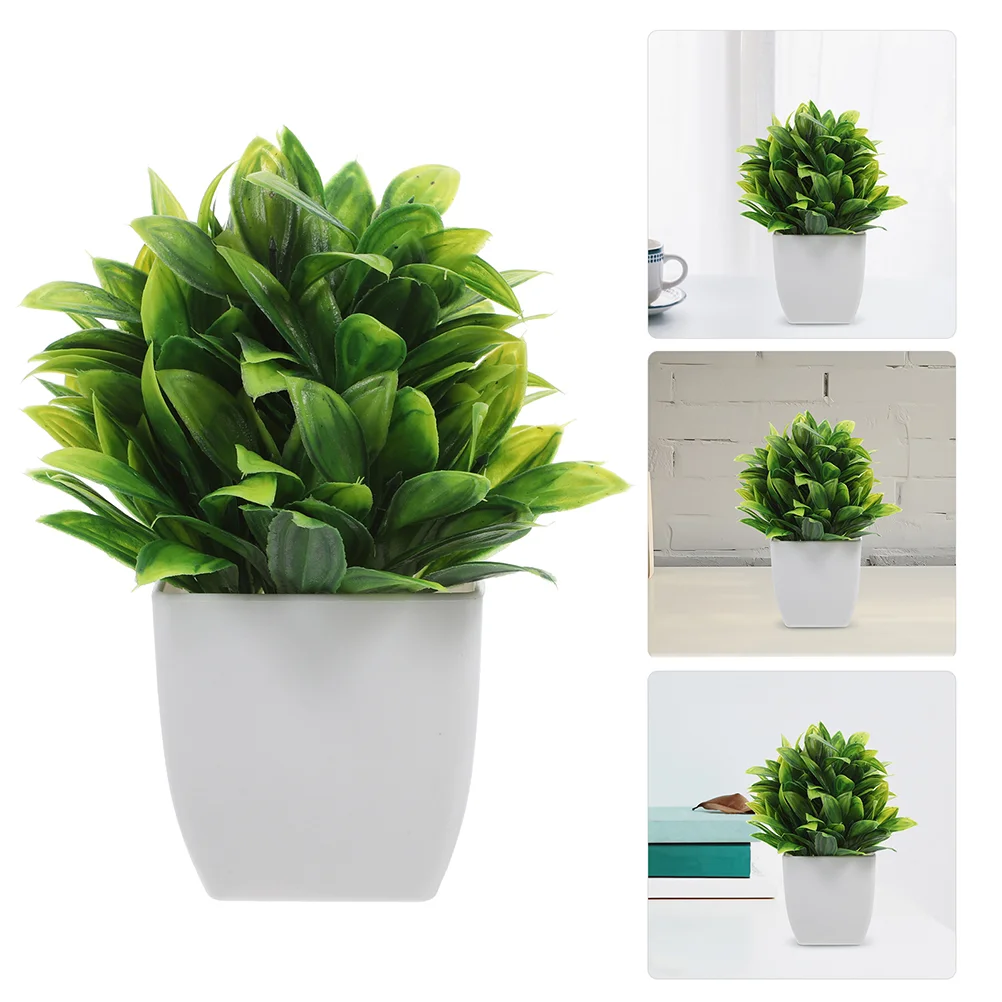 

Simulated Potted Plant Artificial Plants Indoor Small Faux for Shelves Pp Office