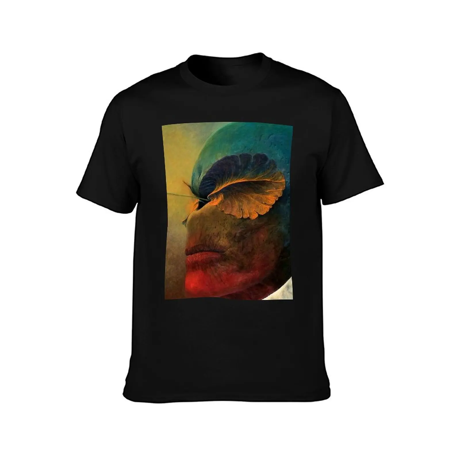 Untitled (Strange Alien) by Zdzislaw Beksinski T-Shirt Minimal Art Print T-Shirt