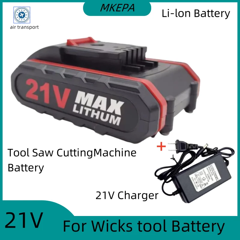 21V For WicksLatest High Power Electric Trimming Saw Single Hand Electric Saw Rechargeable Battery Cordless Impact Drill Battery