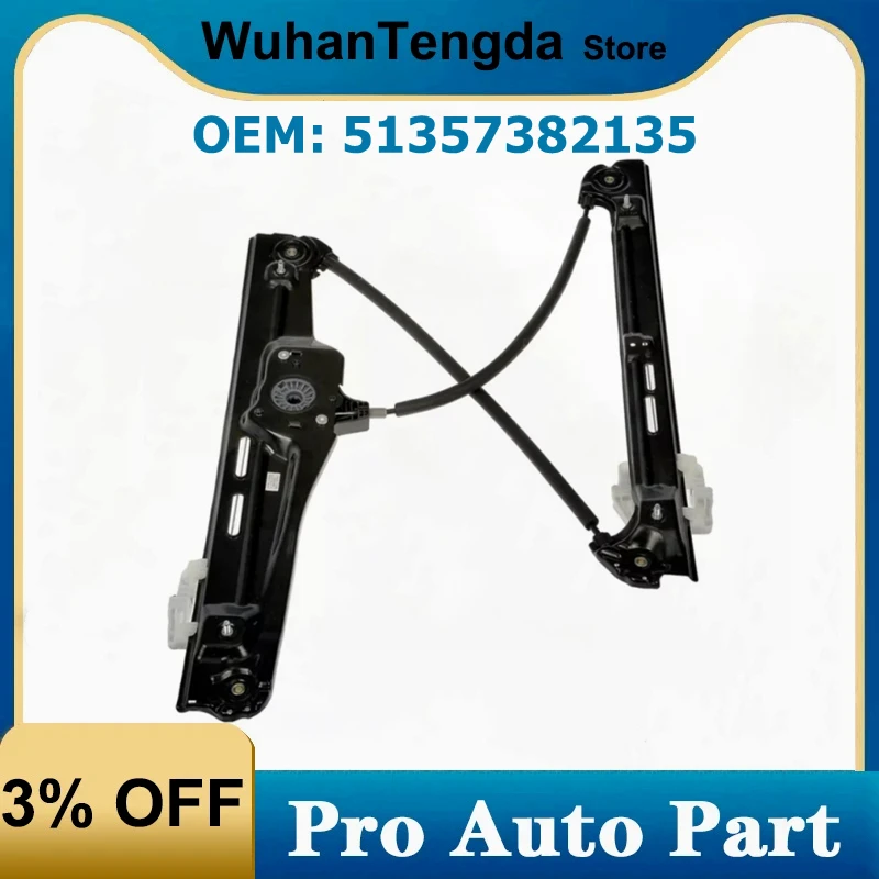 Front Window Control Regulator Glass Lifter for BMW X3 F25 51357382135 51357382136