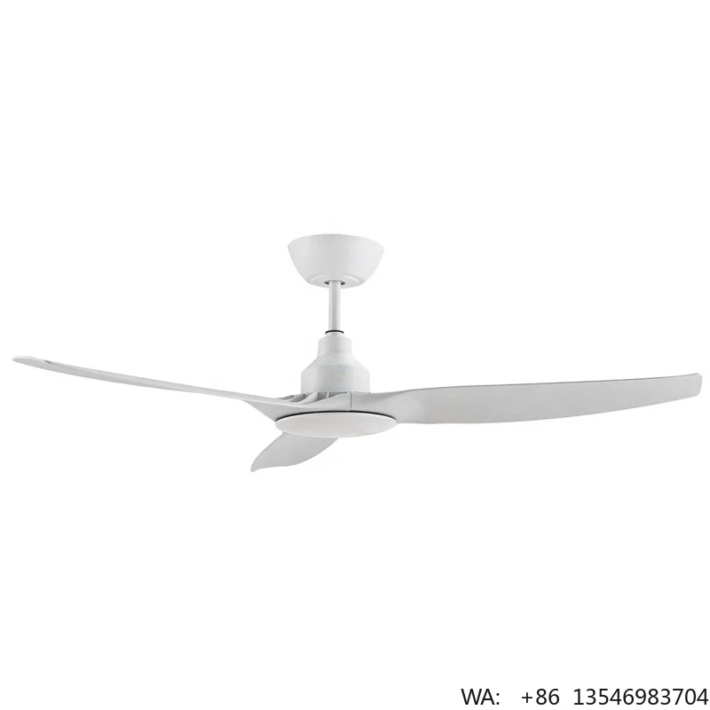 C065 52-Inch Ceiling Fan Remote Control 3-Blades ABS Fan for Outdoor Household Use Electric Power Source Box Fan in Ceiling