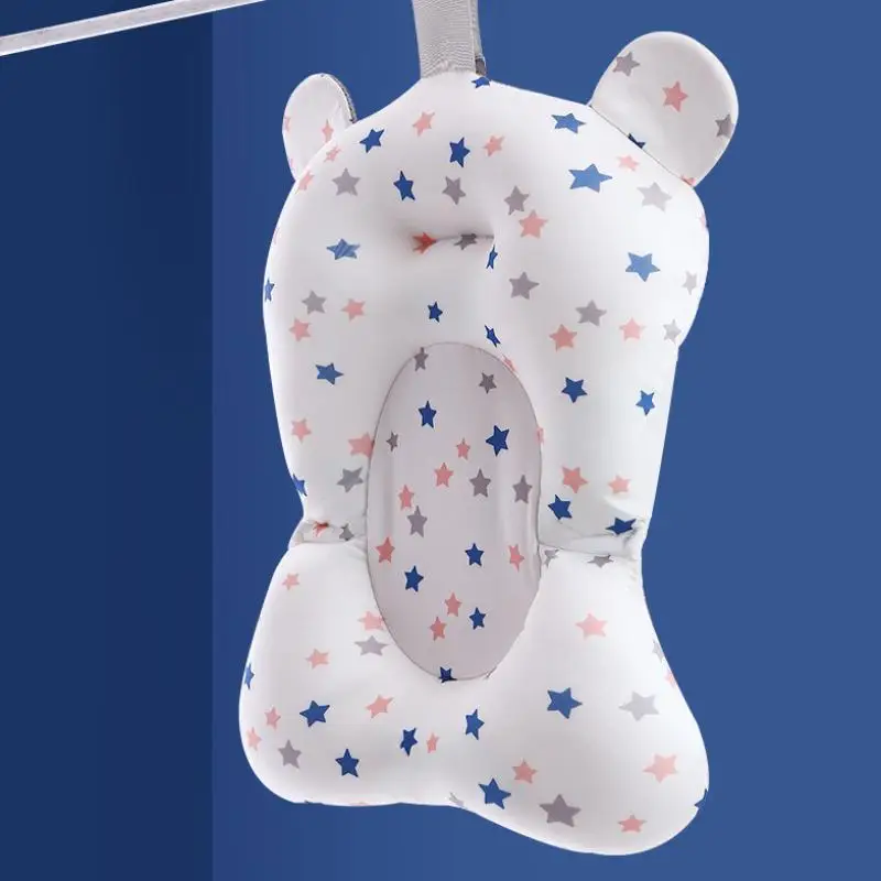 

New Bath Seat Support Mat Infant Anti-Slip Soft Comfort Body Cushion Foldable Baby Bath Tub Pad Chair Newborn Bathtub Pillow