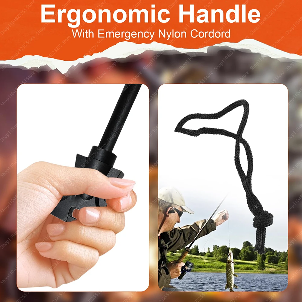 2PCS Magnesium Fire Starter Striker High Temp Magnesium Rod Ferro Rod Fire Starter Survival Tool with 20Pack Waterproof Tinder - view 6