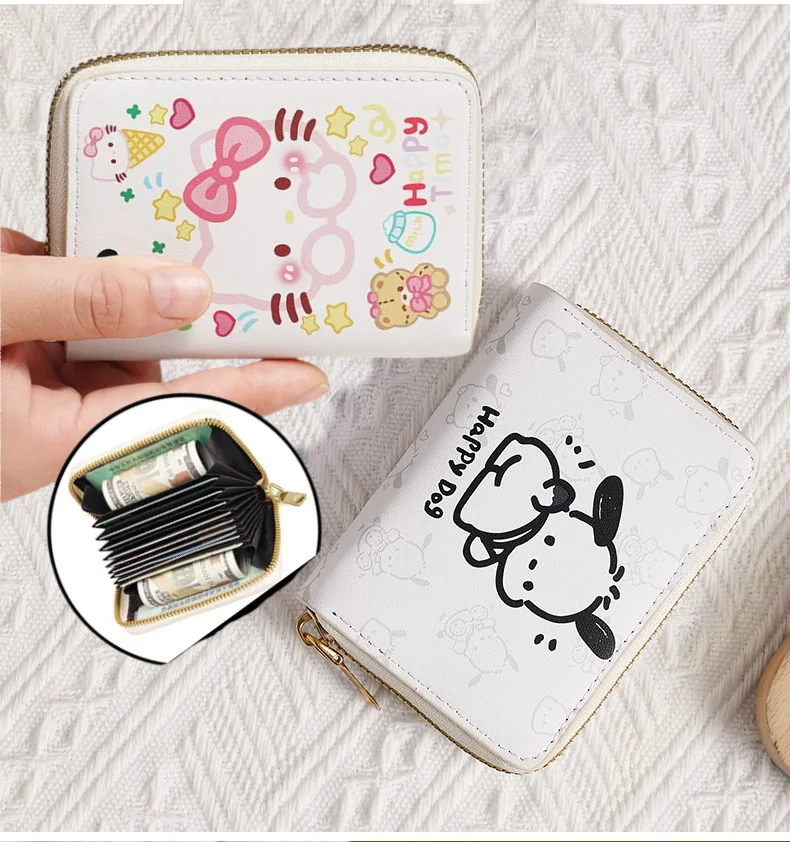 

Cartoon Pochacco New Card Bag, Personalized, Niche, Large Capacity, Convenient, Ultra-thin, Compact and Cute ID Bag