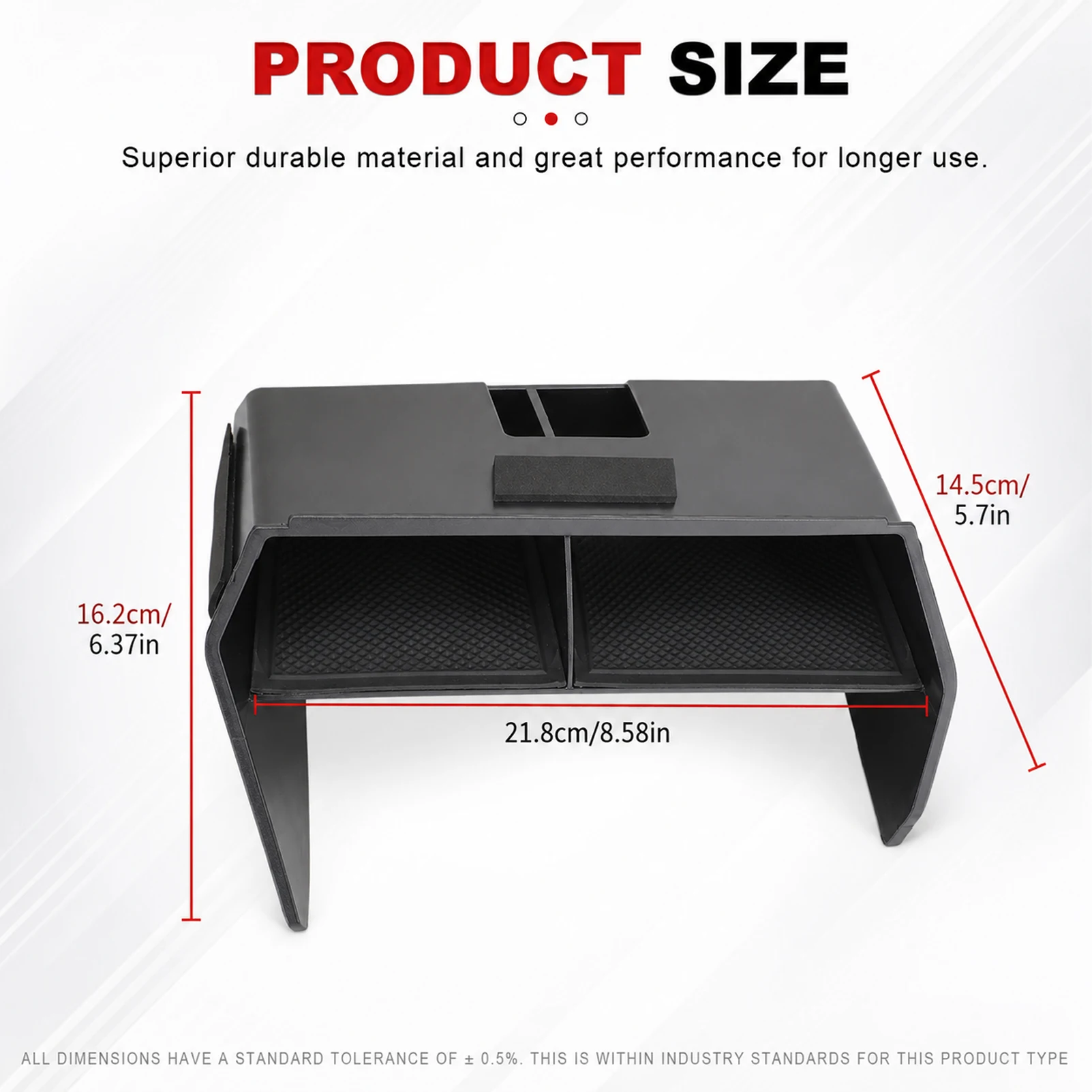 Car Central Console Storage Box Organizer Container Tray Decoration For Audi A3 8Y Sportback Sedan LHD Interior Accessories