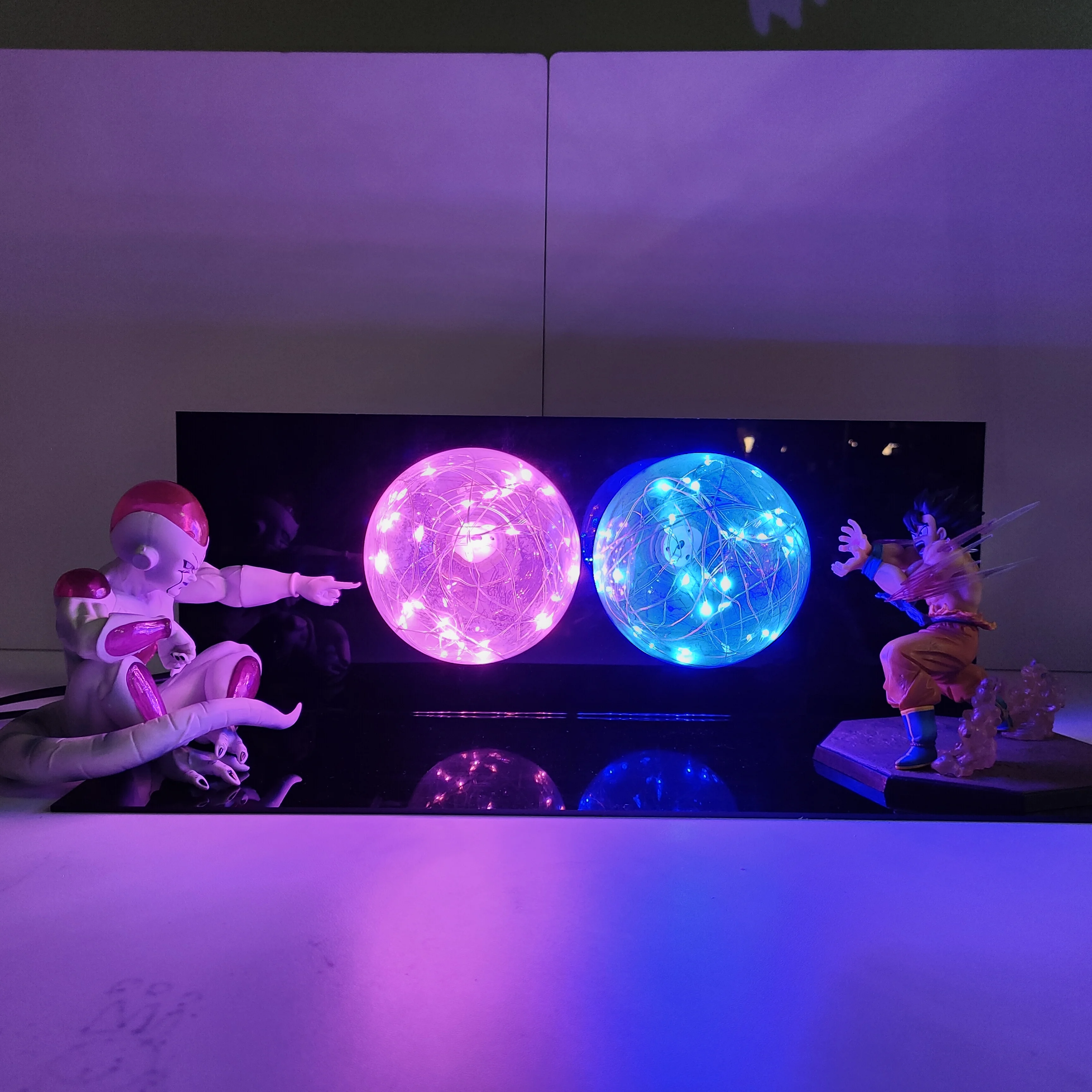 

Dragon Ball Аниме Лампа Гоку против Фреза Камэмеха Led Diy Фигурка Игрушки DBZ 3d Атмосфера Лампа Фигурка Модель из ПВХ