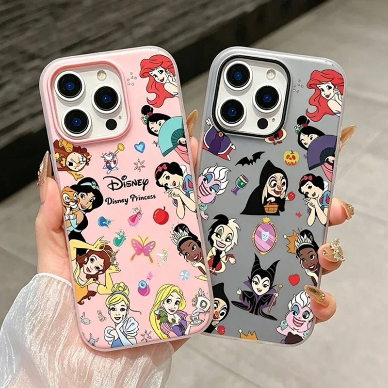 Cartoon Kawaii Princess Shockproof Candy Color 2 in 1 Phone Case for Samsung S20 S21 S22 S23 S24 S25 S26 FE Plus Ultra Edge 5G