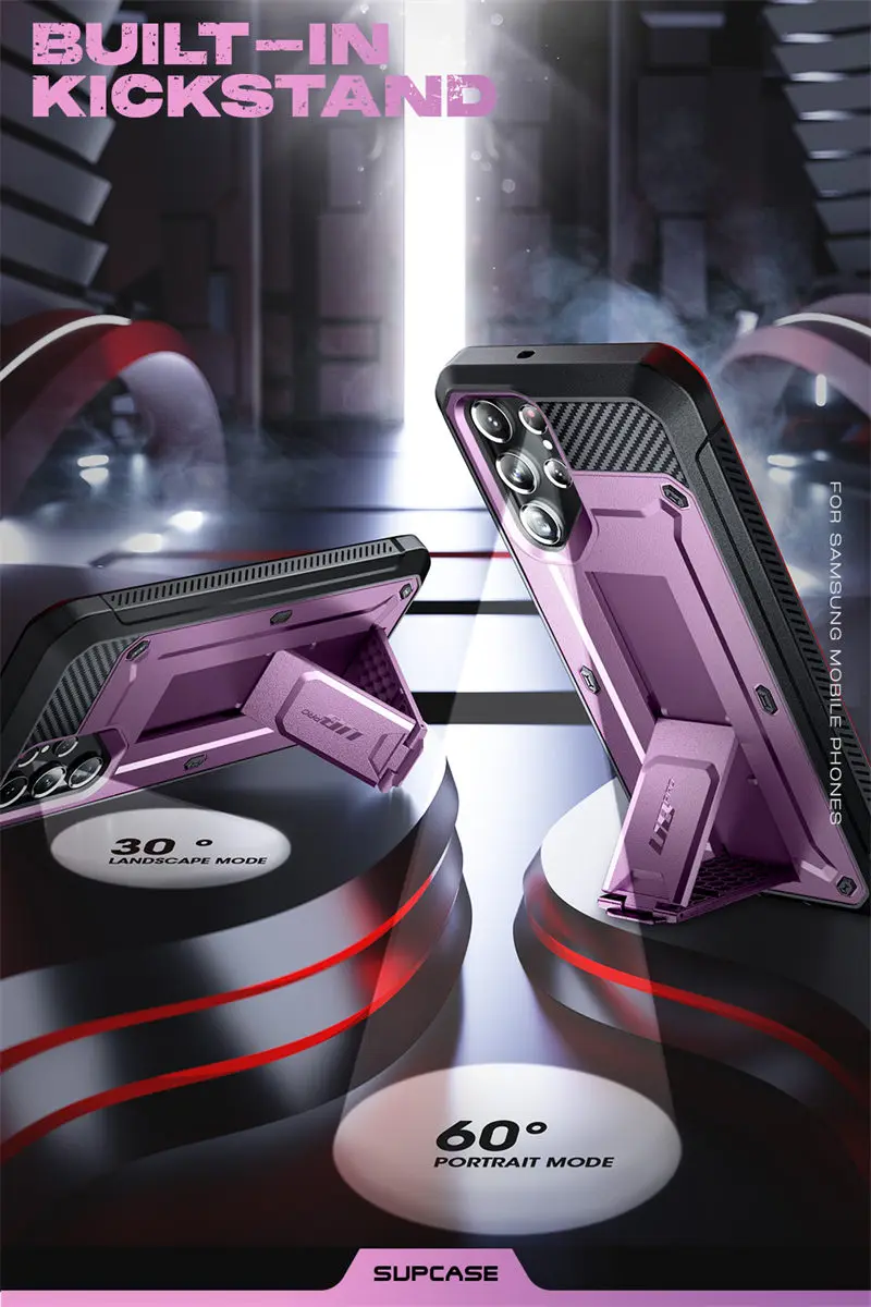 SUPCASE For Samsung Galaxy S22 Ultra Case (2022) 6.8 inch UB Pro Full-Body Holster Cover WITHOUT Built-in Screen Protector