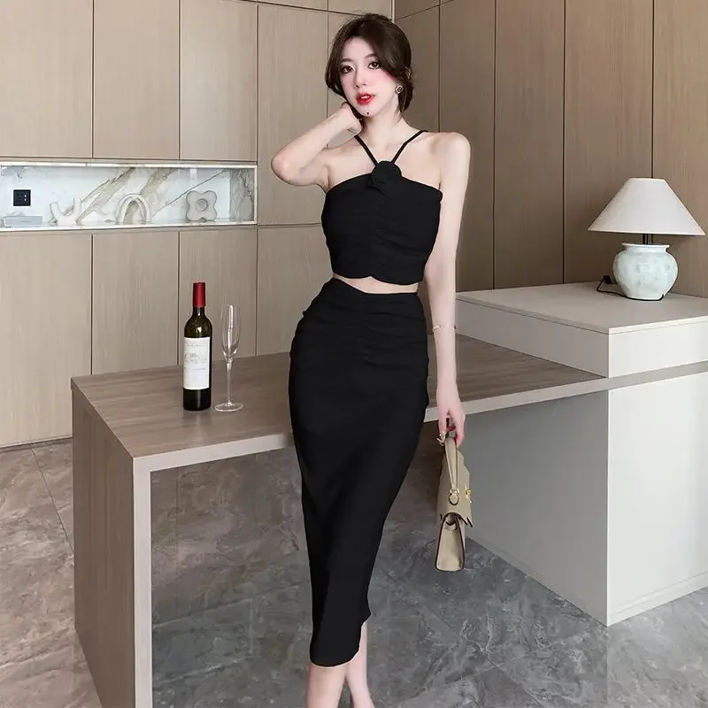 Sexy Vrouw Outfit Kleding Trend 2025 Volledige Co Ord Nieuwe Bijpassende Koreaanse Stijl Zomer Mode Kleding 2 Stuks Rok Sets voor Vrouwen