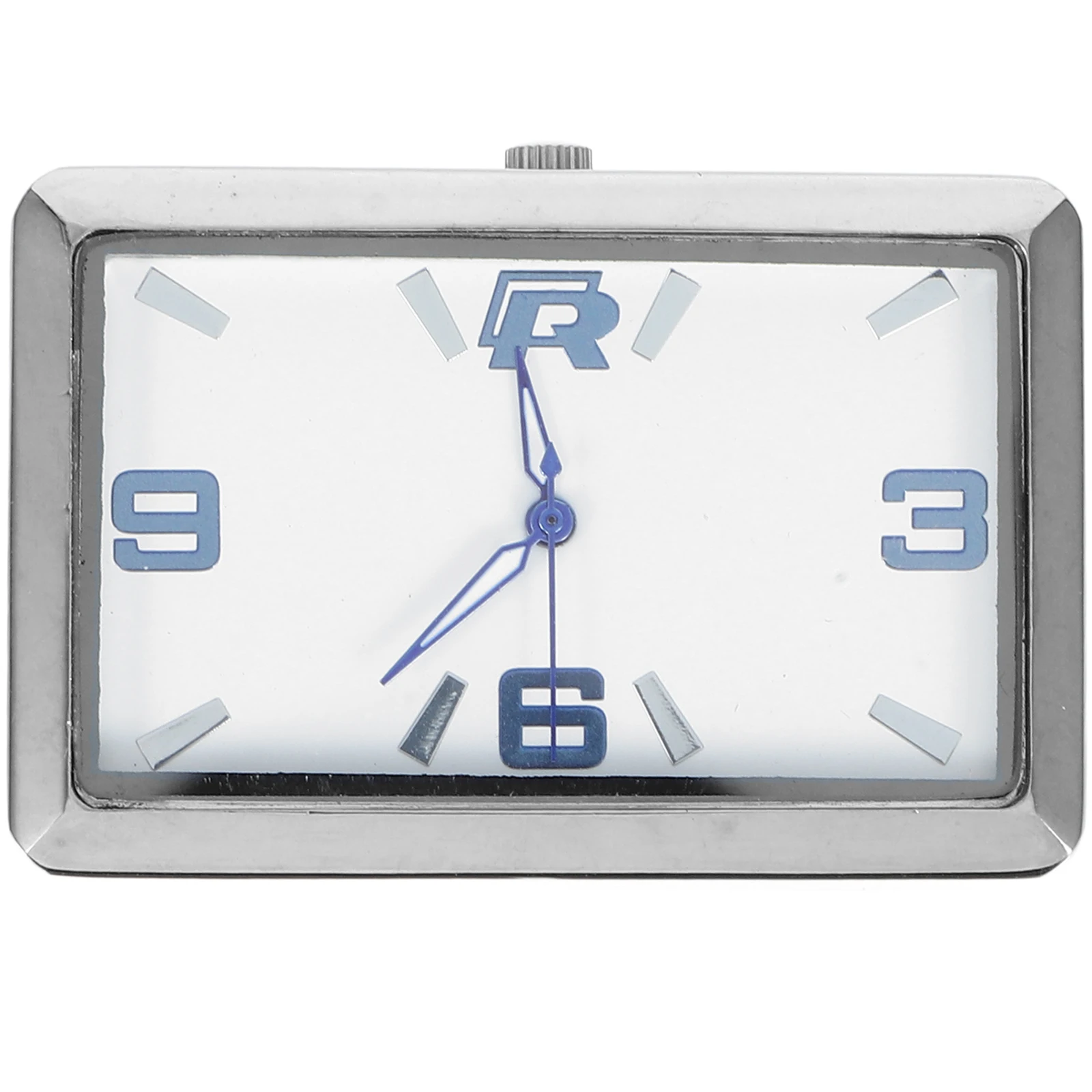 

Square Clock Dashboard Mini Decor Small Digital Analog Fluorescent Clock for Home Office School Car Interior Stylish Design