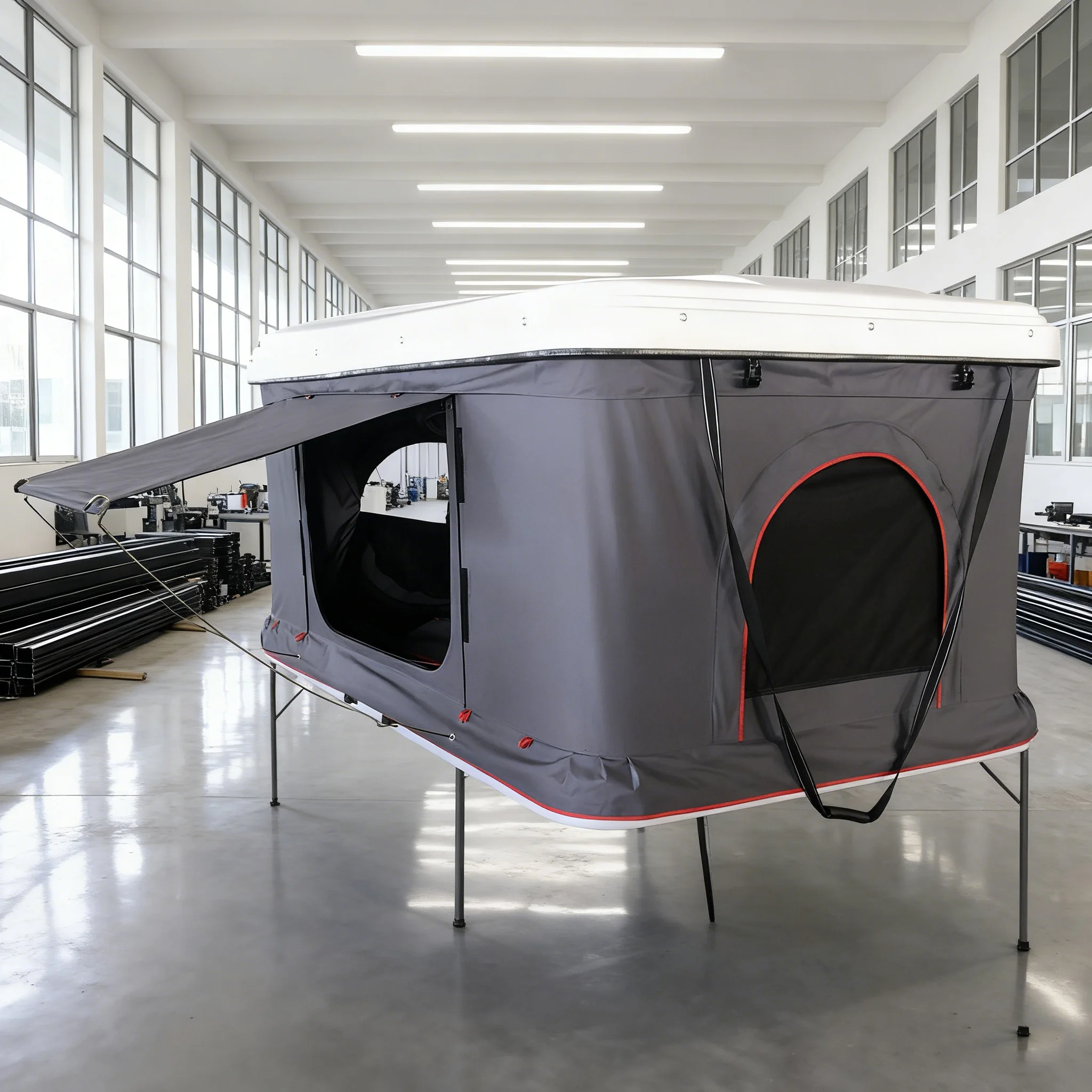 

Detachable Canvas Offloand OEM Summer Breathable Mesh ABS Hard Shell Pop-up 4wd Rooftop Tent