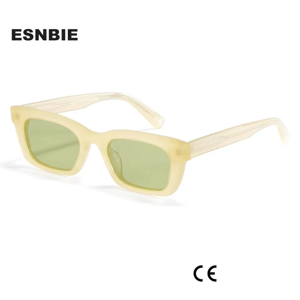 GM Designer Korean Style Acetate Frame Small Lens Rectangular Sunglasses Women Vintage Polarized Shades Hip-hop Sun Glasses Men - Image 2