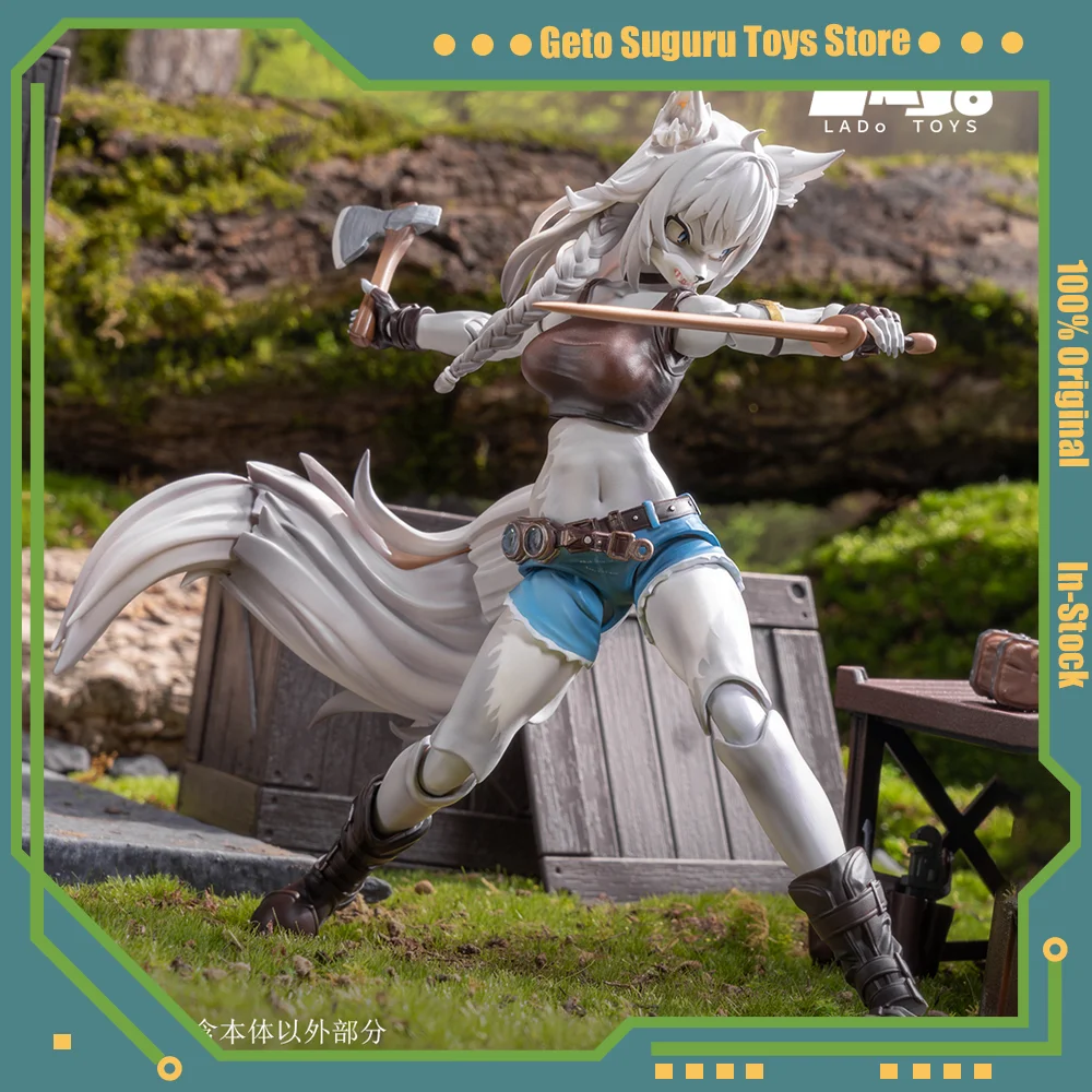 

LADOTOYS ERA-001 1/12 Scale Liya Cute Wolf Sister Repairer Action Figures Soldier Movable Joints Anime Model Collection Toy Gift