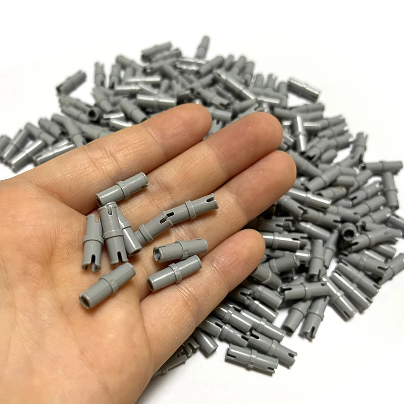 Bulk Technical Pin 1x2 senza creste di attrito Building Block MOC Parts Set Toy per connettore compatibile 3673 1000 pz/lotto