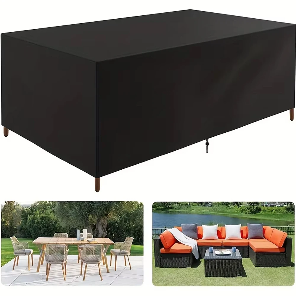 210D Outdoor Patio Furniture Cover - UV and Snow Resistant All Weather Sectional Sofa and Dining Table Chairs Large Sizes