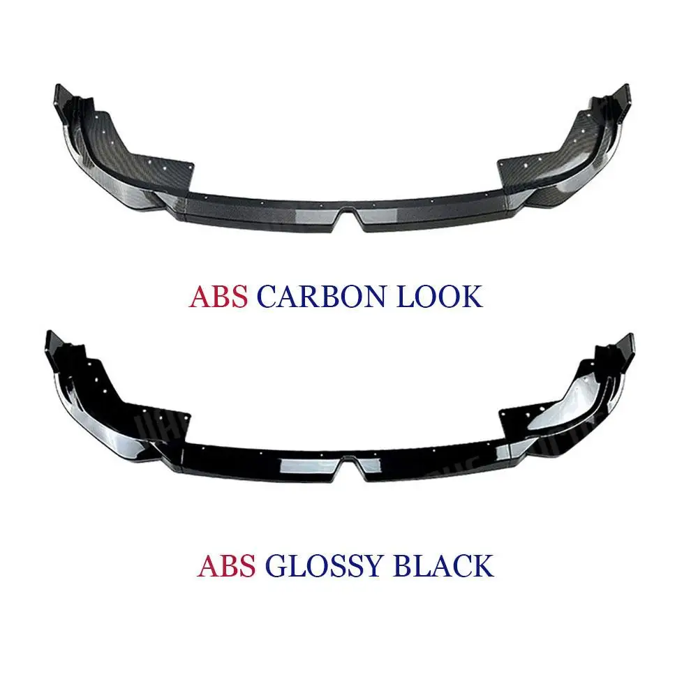 Carbon Look Car Front Bumper Spoiler Lower Lip Wing Body Kit Splitter Cover Trim For BMW 3 Series G20 320i 325i M Sport 2023+