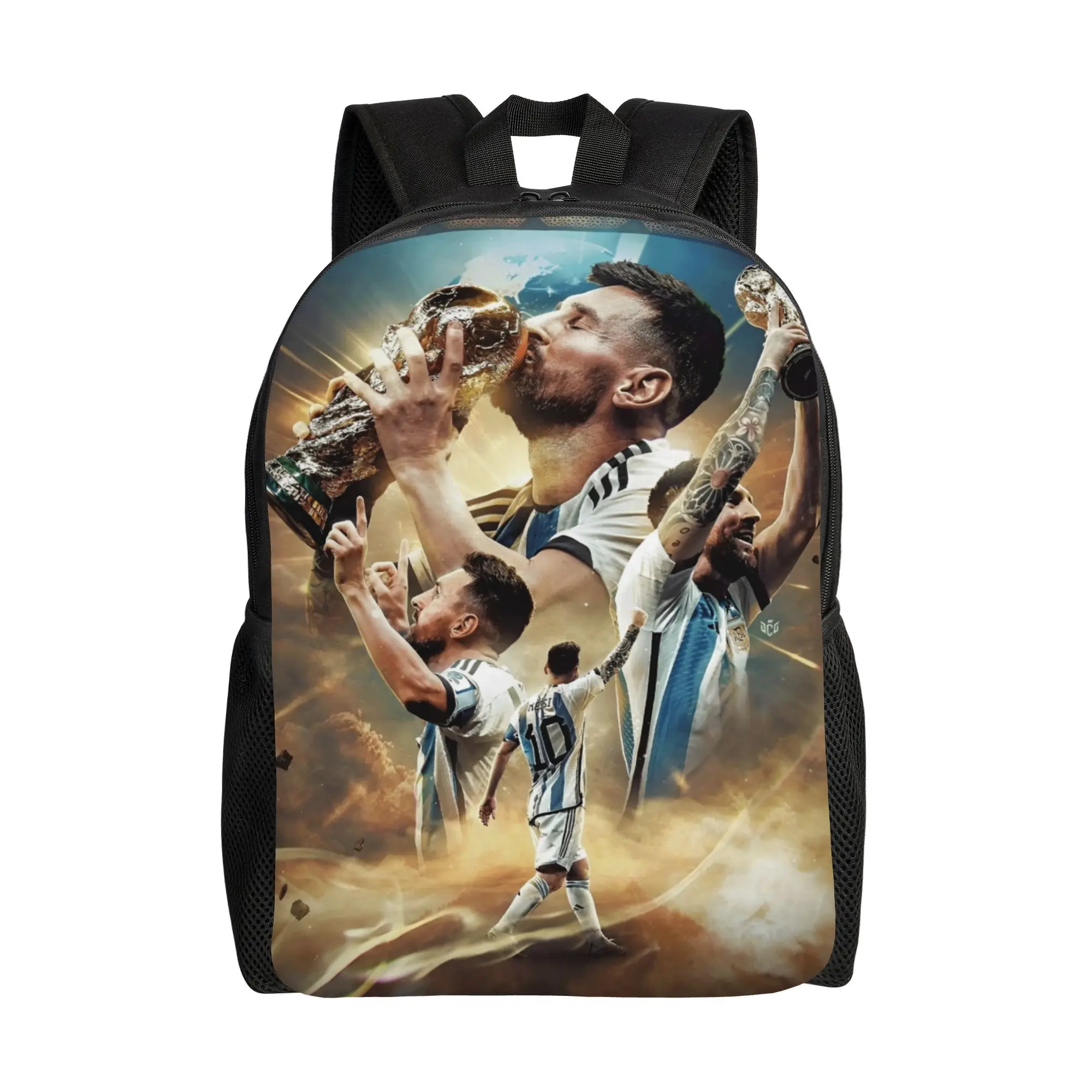 

Классический футбольный рюкзак World Soccer Number 10 для студентов и деловых людей, городской рюкзак для мужчин и женщин, сумка для ноутбука через плечо