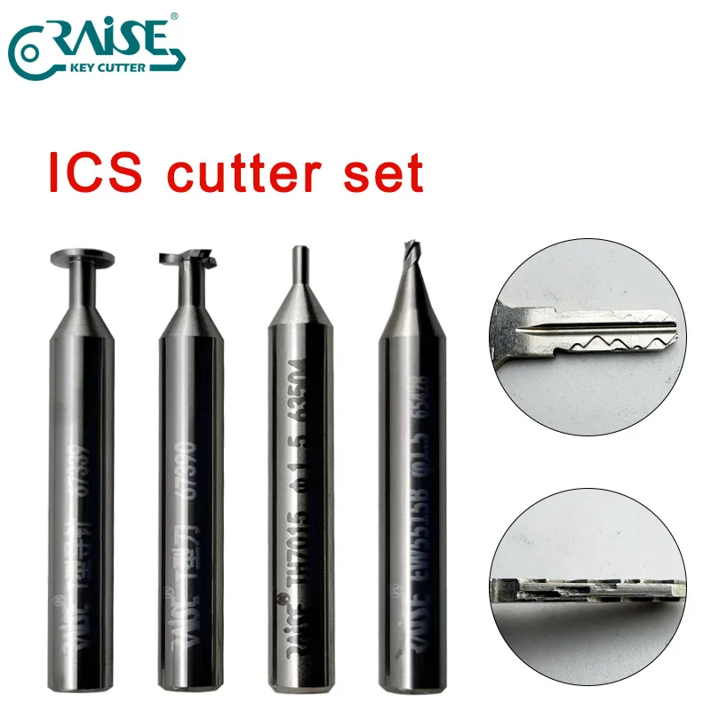 

RAISE Milling Cutter Compatible with EVVA ICS Key Blank on Manual key Machines