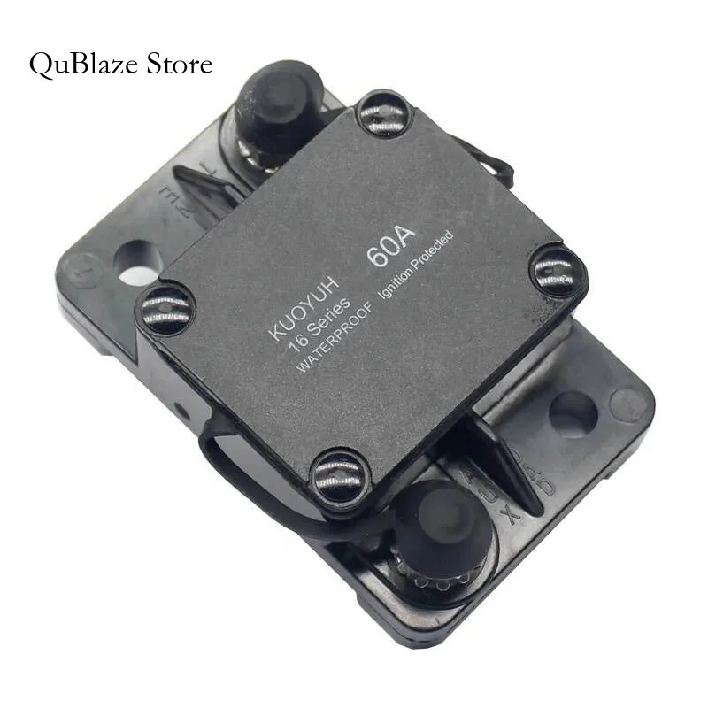 

32V DC 60 AMP Circuit Breaker Automatic Reset Overload Protect Car Boat Auto Waterproof