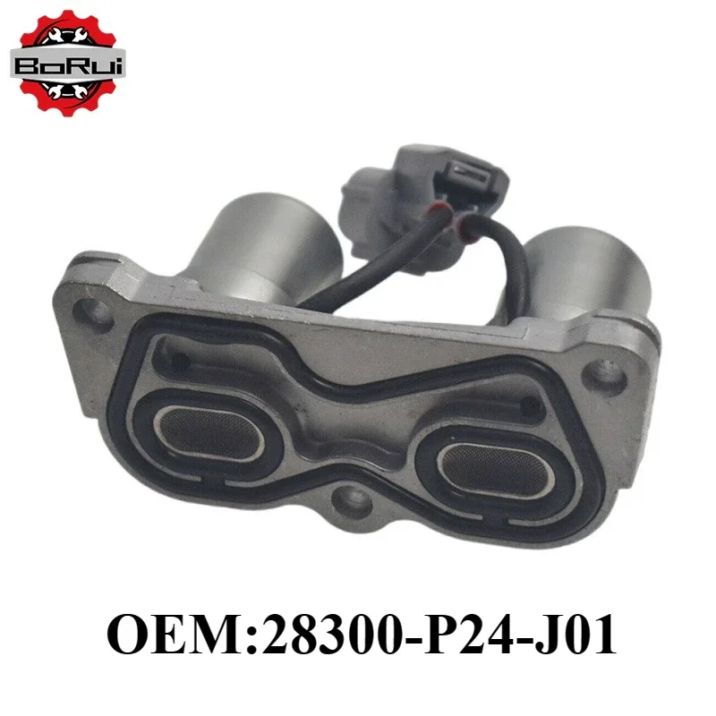 OEM 28300-P24-J01 Automobiles Engines 2Pin transmission solenoid Lock Up Solenoid For 1992-2000 H-onda C-ivic 1.5L 1.6L