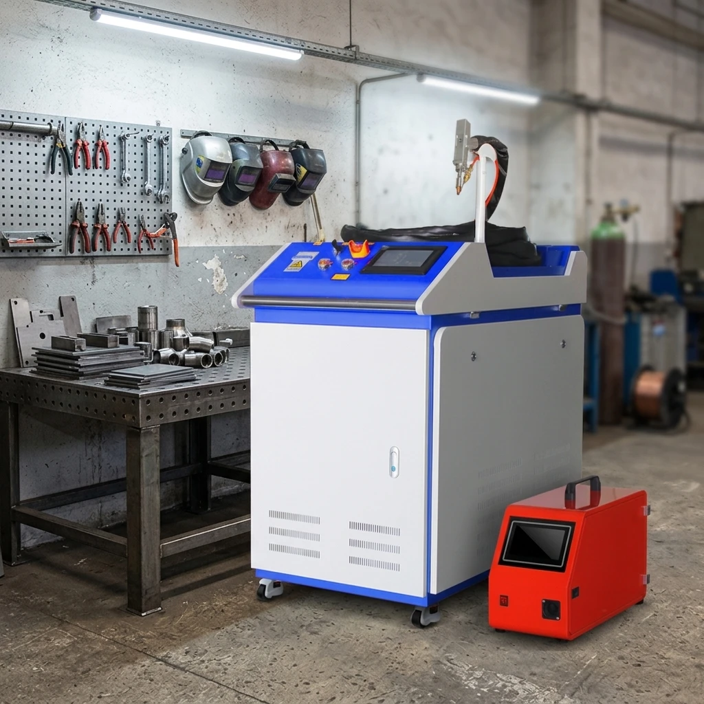 High Power 4-in-1 Fiber Laser Machine, 24H Continuous Operation Welding Cleaning Cutting Weld Cleaning