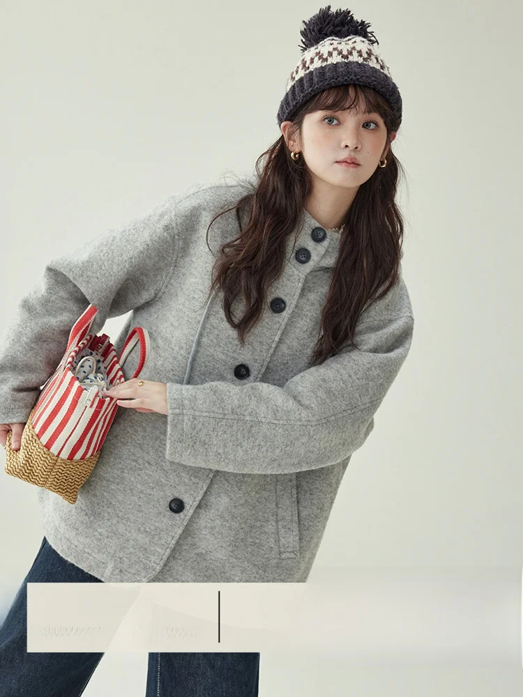 

North Island AMUU оригинальное шерстяное длинное пальто све, женское осенне-зимнее новое пальто с капюшоном на одной пуговице