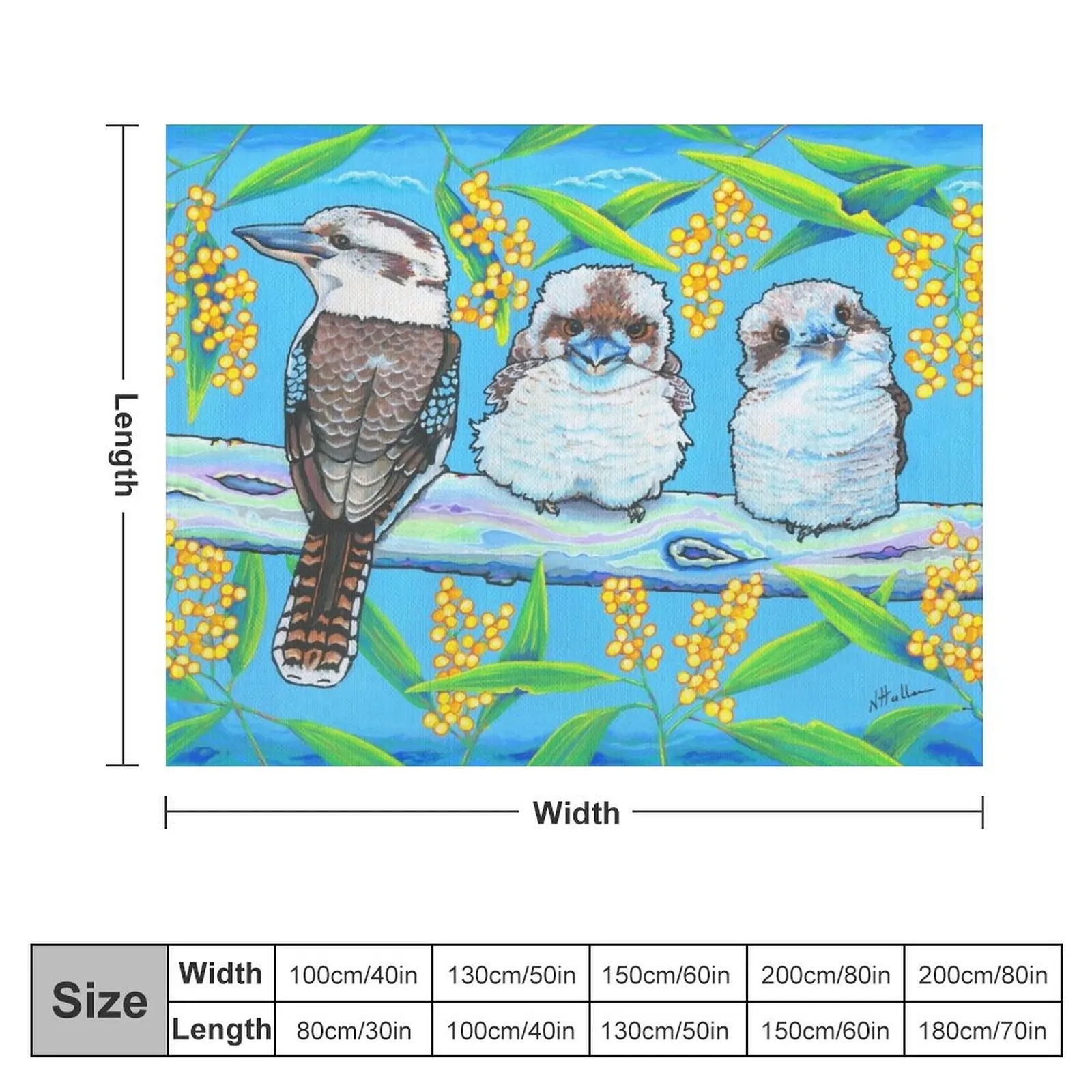 Kindred Kookaburras Throw Blanket blankets and throws Sleeping Bag Sofa Quilt Blankets For Bed Blankets