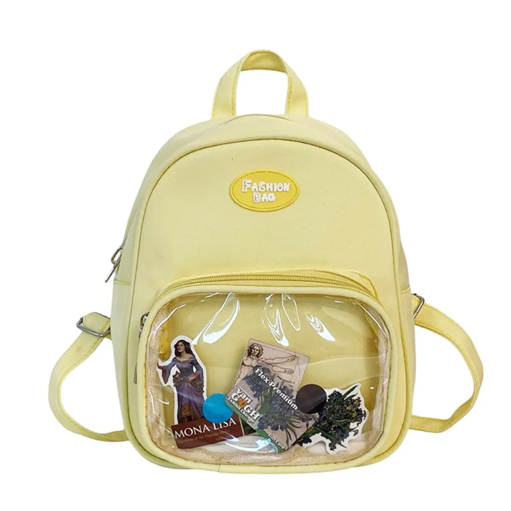 Waterproof Mini Ita Backpack Multifunctional Transparent Itabag Shoulder Bag Nylon Clear Transparent Pocket Itabag Teenage Girls