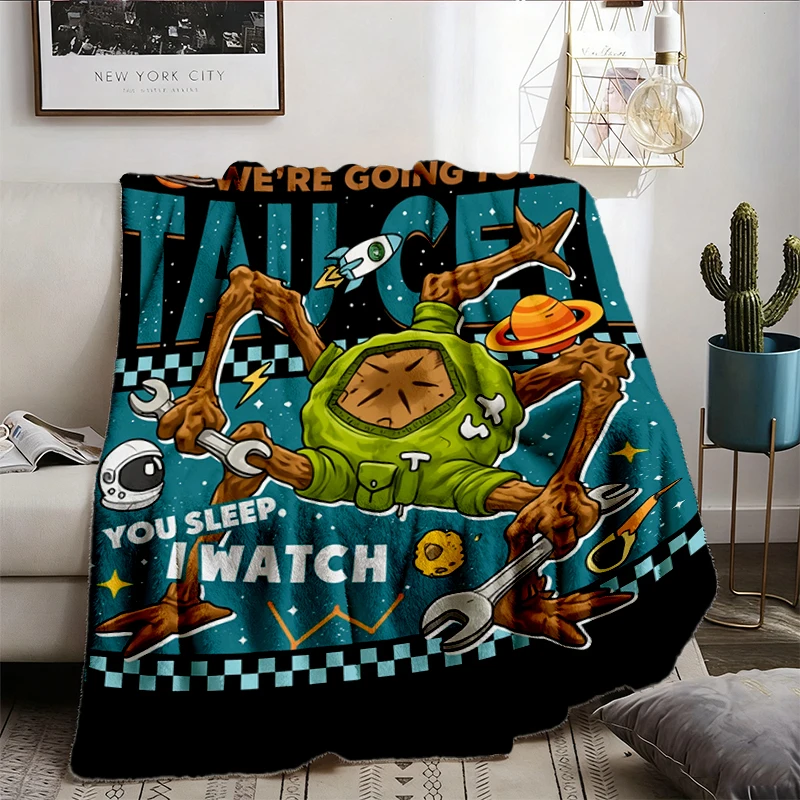 Rocky Get in Loser We're Going To Tau Ceti Flannel Blanket, Project Hail Mary Book Flannel Throw, Home of Astrophage