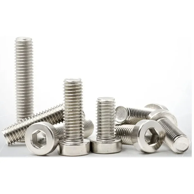 

M6*8/10/2/14/16/20/25/30/35/40/45/50/55/60/70/80/90-130 stainless steel 304 hex socket cap head button screws 304