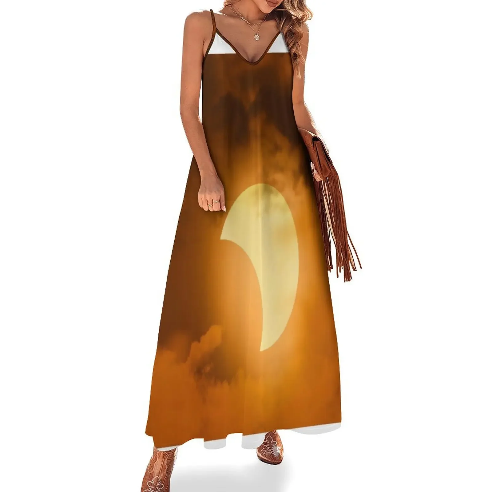 

Solar Eclipse Sleeveless Dress evening dress women sexy dress summer woman 2025 Dresses for wedding party