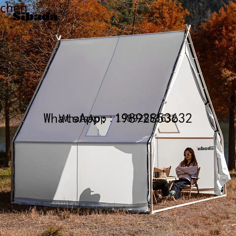 X5 Outdoor Camping Tent Camp Scenic Area Triangle Tent Rainproof and Waterproof Big Roof