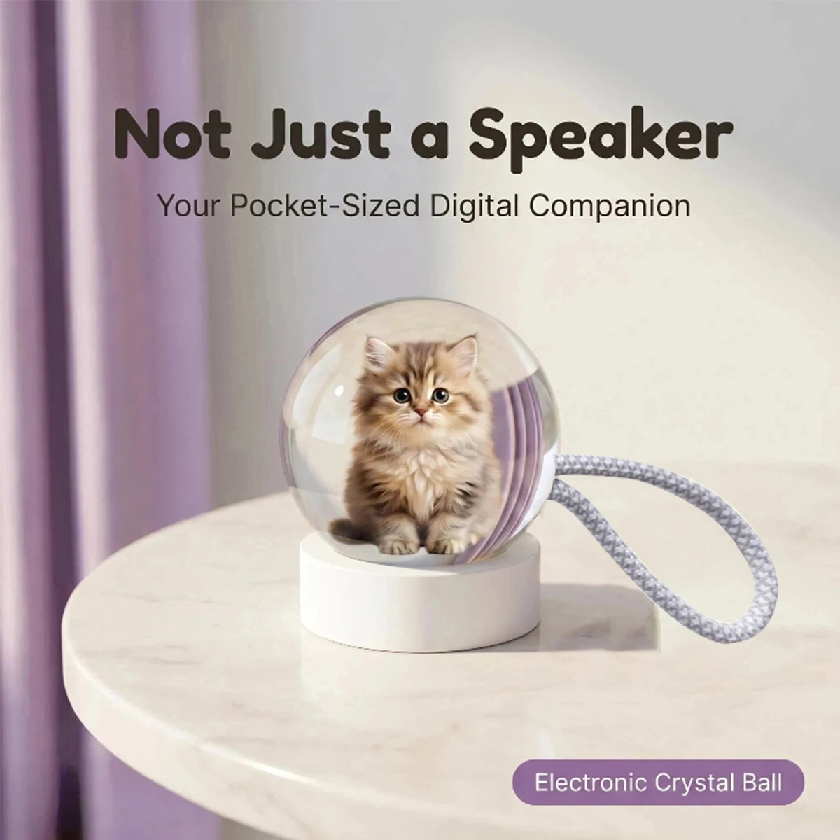 3D Crystal Ball Video Player Audio Video Display Electronic Ball Memory Ball Birthday Gift Souvenir For Family And Friends