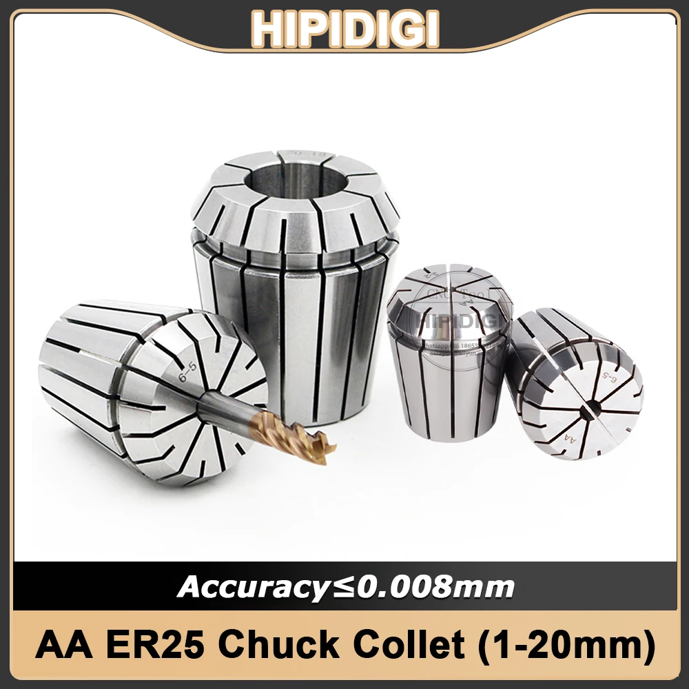 ظرف كوليت ER كوليت ER25 1 مم - 20 مم ER25 عالي الدقة 0.008 er25 مجموعة كوليت er حامل أداة قوس أداة قاطع طحن #1