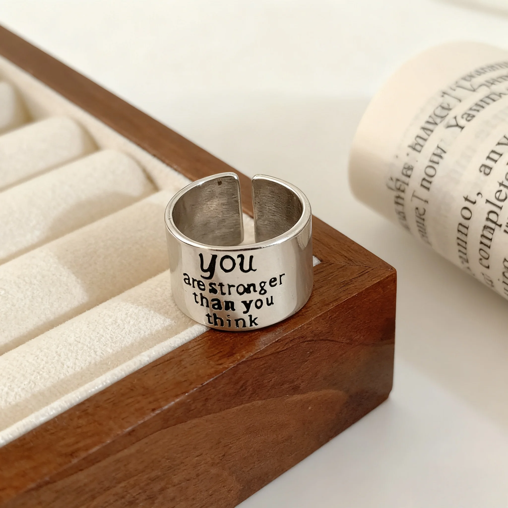 

Silver Thick Wide Open Ring Fashionable Exquisite Jewelry Suitable For Personalized Men Women Birthday Party Accessories Gifts