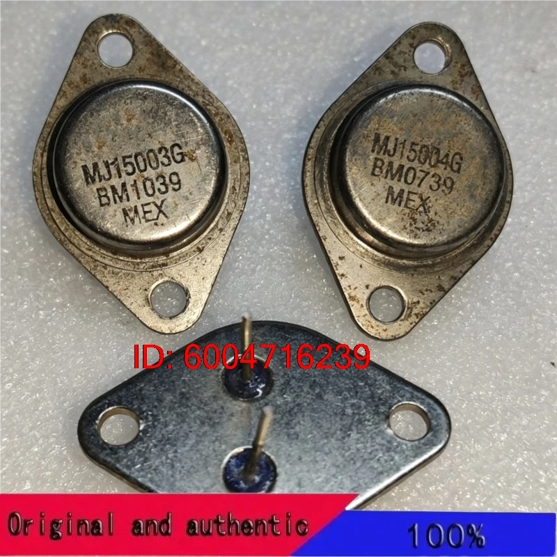 MJ15003G MJ15003 MJ15004G MJ15004 Trans GP BJT NPN 140V 20A 250000mW 3-Pin(2+Tab) TO-3 Tray