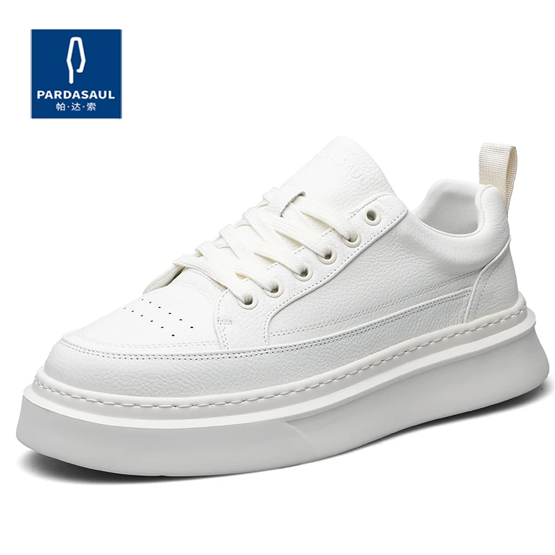 Zapatos blancos versátiles de moda para hombre, zapatos bajos antideslizantes y que absorben los golpes 240937