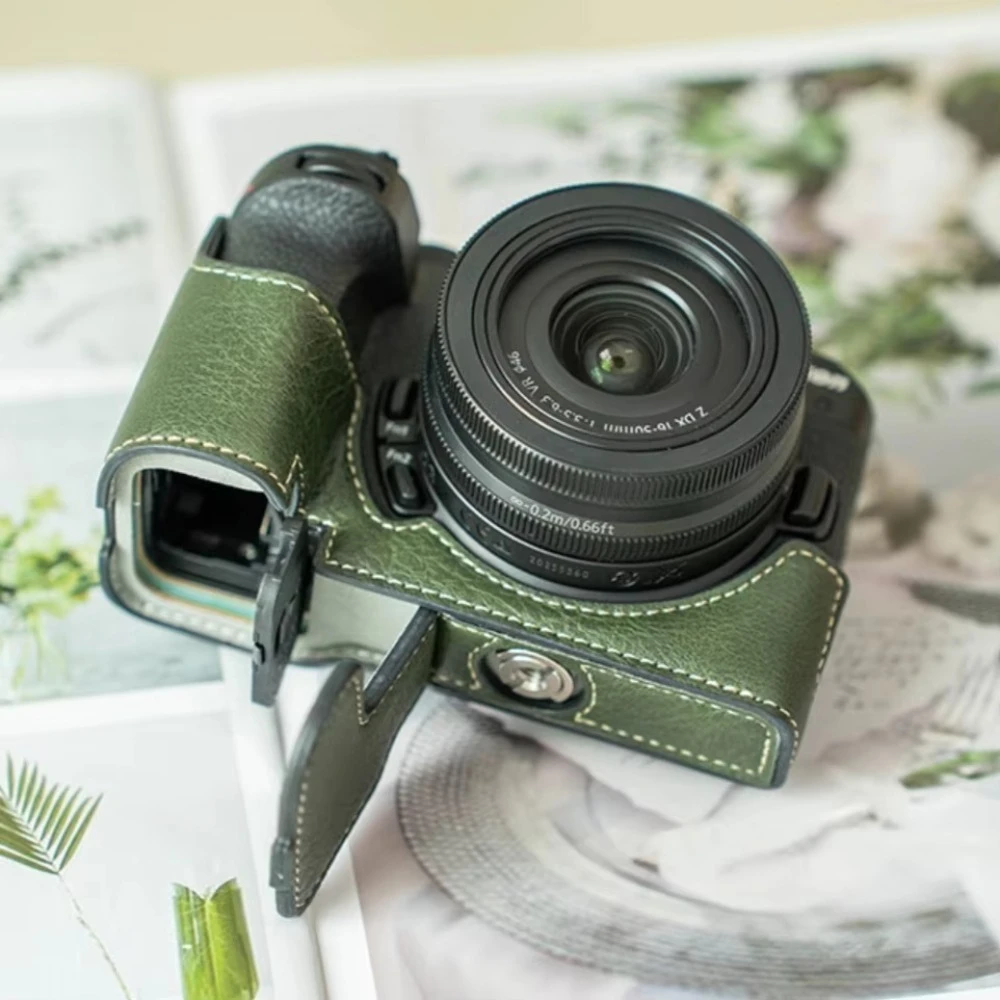 Lederhülle für Nikon Z30 Z50 Kameratasche ZFC ZF PU-Schutzhülle für Z5 Z6II Z7II Z7 2 Griffbasis für Z6III Z6 3 Zubehör
