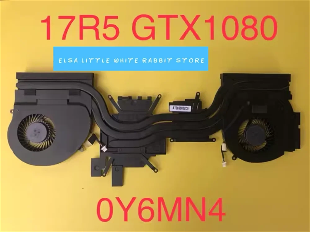 

FOR Alienware 17 R5 FAN HEATSINK AT26T002ZC0 GTX1080 0Y6MN4